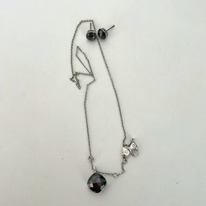 Swarovski pendant with matching earring studs